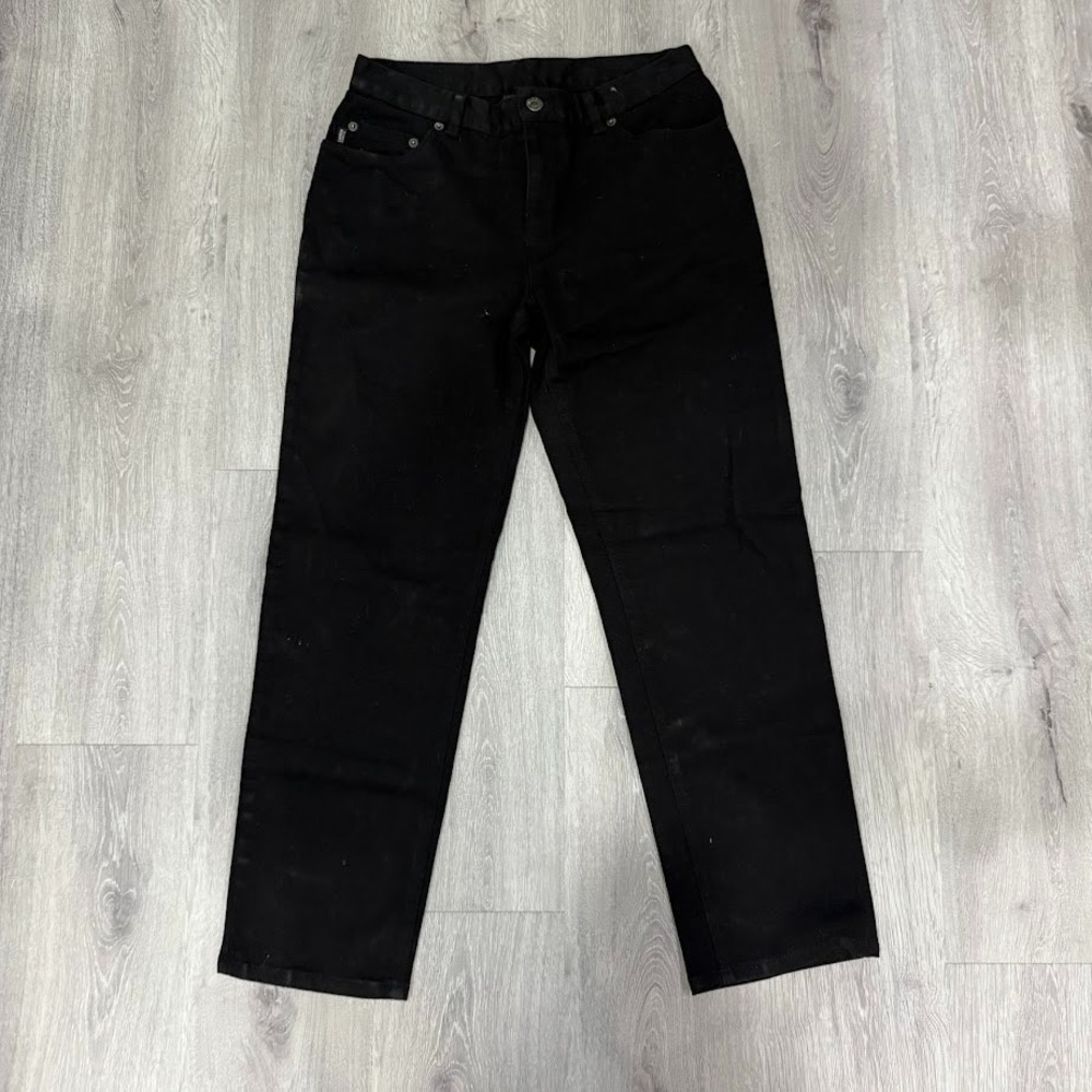 VTG Lauren Jeans‎ Co Ralph Lauren Women's 10P Black Straight Leg Denim
